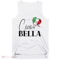 Ciao Bella Italy Graphic With Italian Flag Tank Top thumb 0