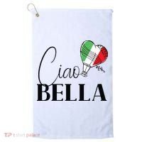 Ciao Bella Italy Graphic With Italian Flag Golf Towel thumb 0