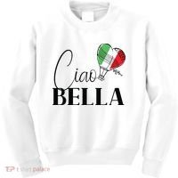 Ciao Bella Italy Graphic With Italian Flag Kids Sweatshirt thumb 0