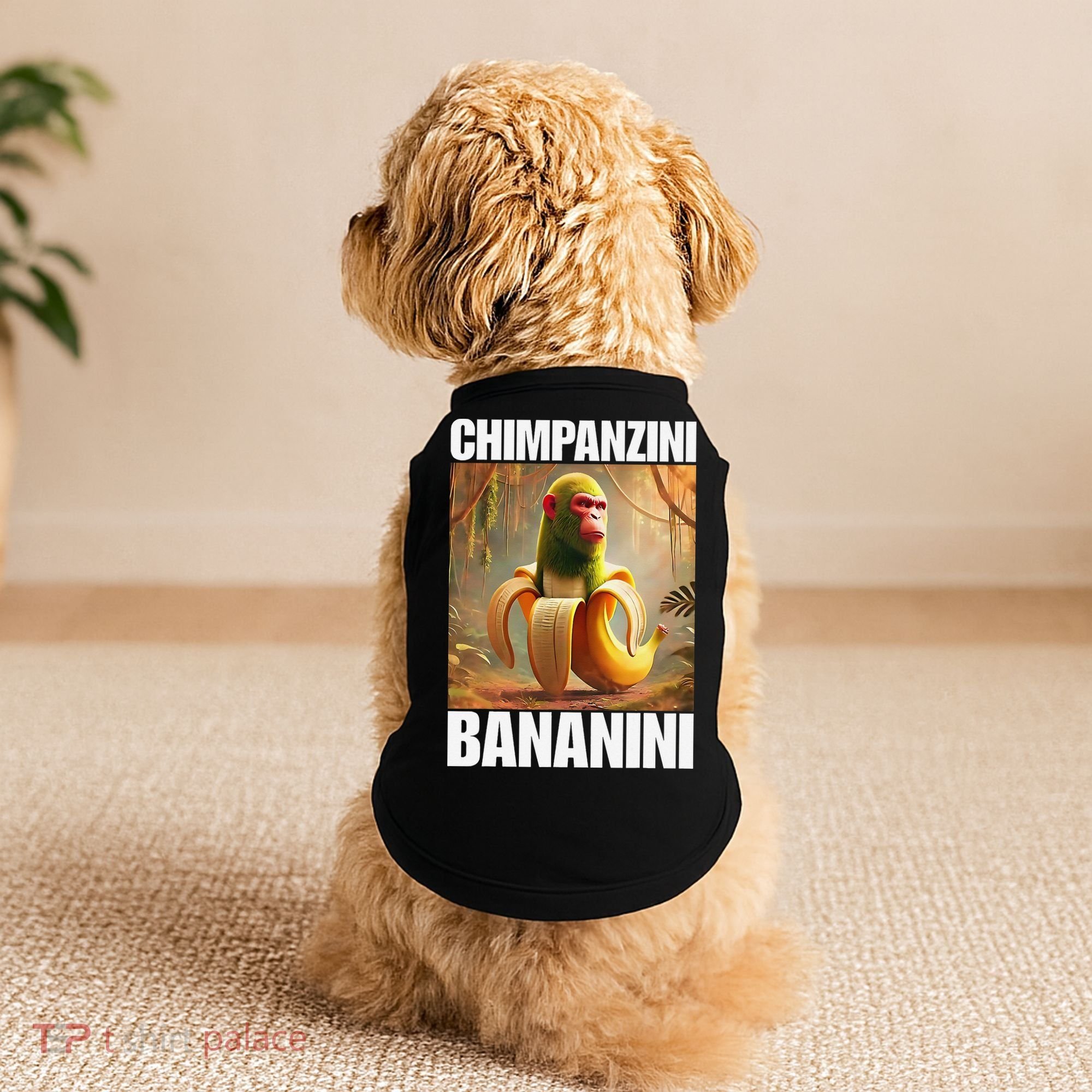 Chimpanzini Bananini - Italian Brainrot Meme Gift Doggie Tank