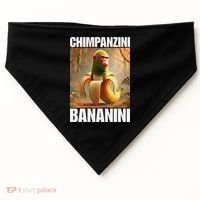 Chimpanzini Bananini - Italian Brainrot Meme Gift USA-Made Doggie Bandana thumb 0