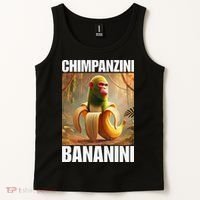 Chimpanzini Bananini - Italian Brainrot Meme Gift Tank Top thumb 2