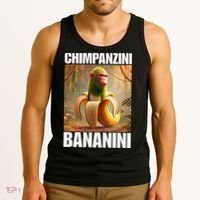 Chimpanzini Bananini - Italian Brainrot Meme Gift Tank Top thumb 3