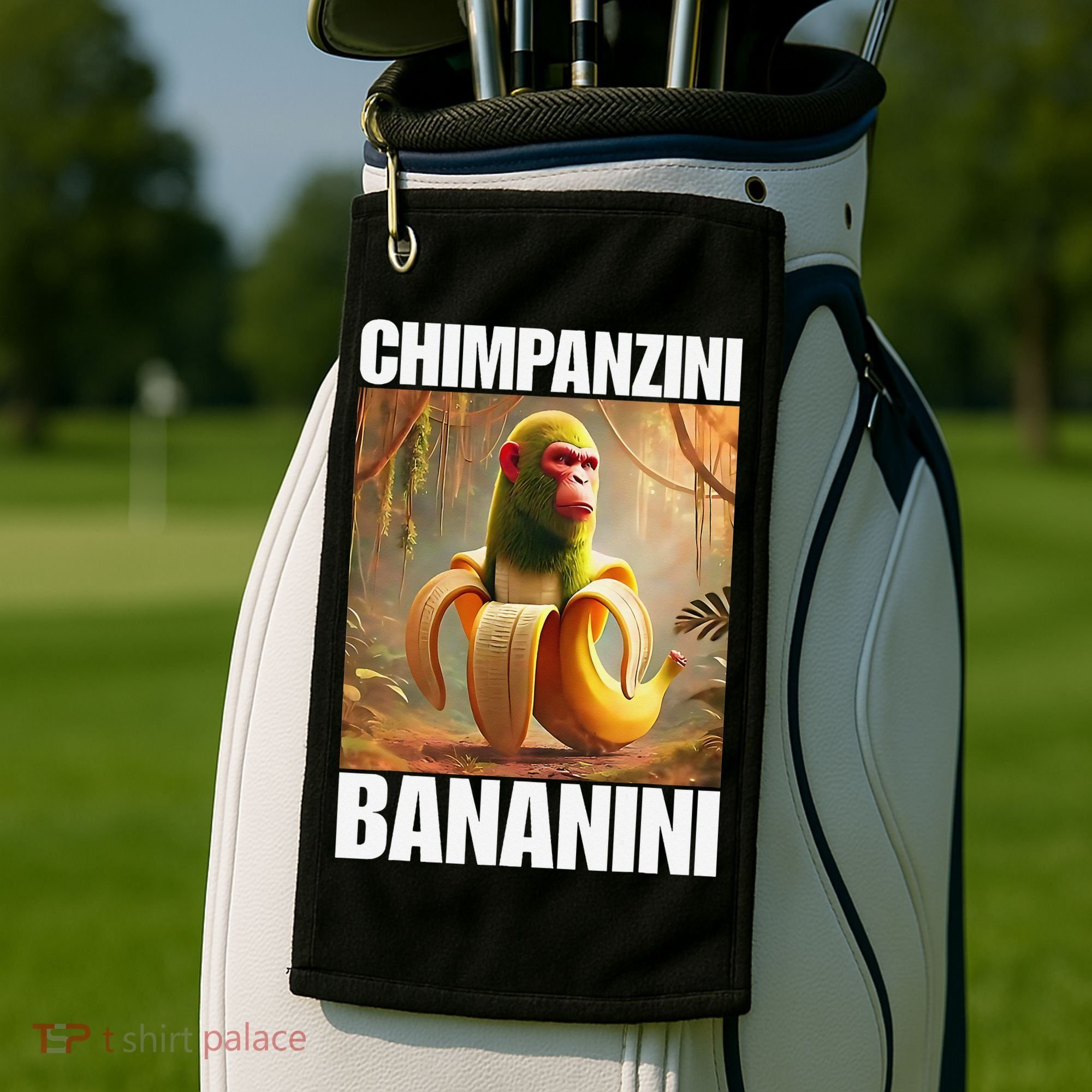 Chimpanzini Bananini - Italian Brainrot Meme Gift Golf Towel