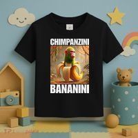 Chimpanzini Bananini - Italian Brainrot Meme Gift Toddler T-Shirt thumb 3