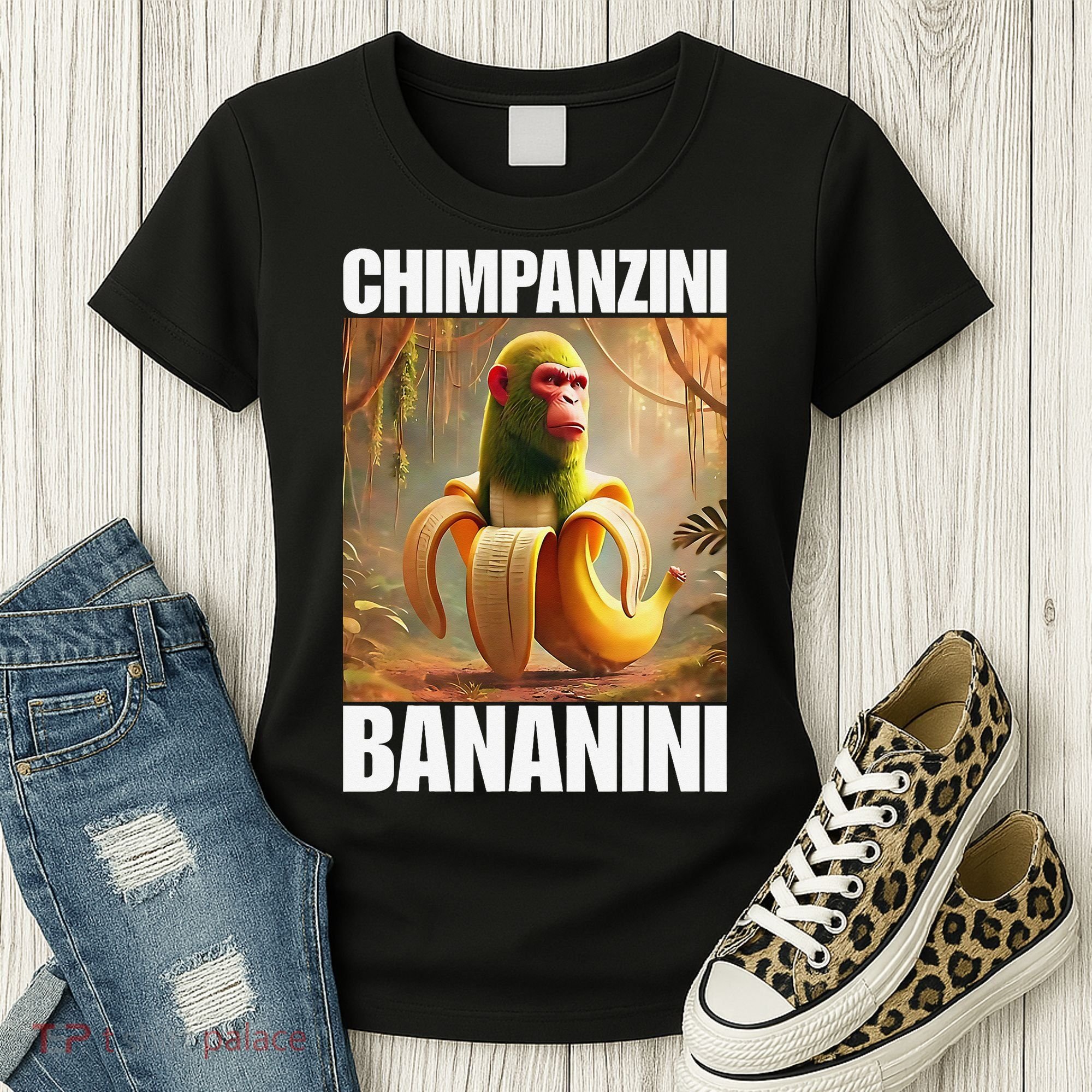 Chimpanzini Bananini - Italian Brainrot Meme Gift Women's T-Shirt