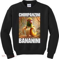 Chimpanzini Bananini - Italian Brainrot Meme Gift Kids Sweatshirt thumb 0