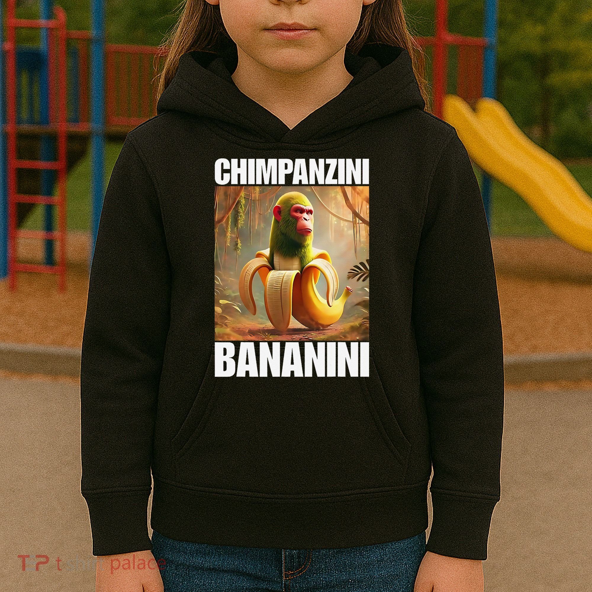 Chimpanzini Bananini - Italian Brainrot Meme Gift Kids Hoodie