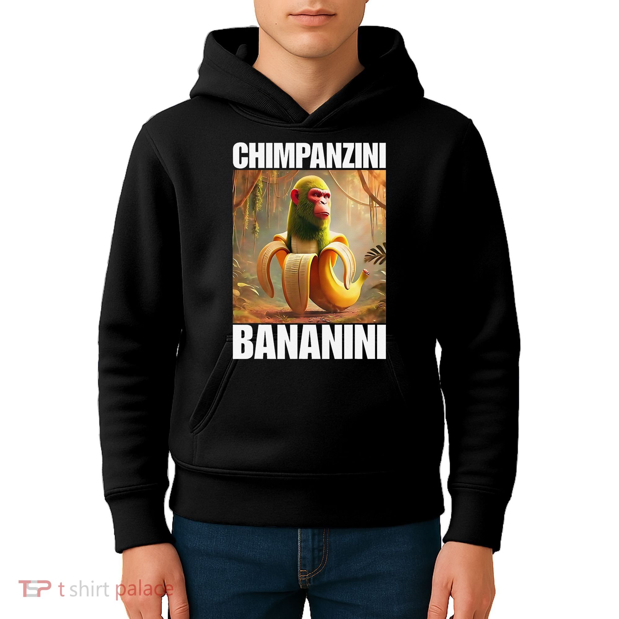Chimpanzini Bananini - Italian Brainrot Meme Gift Kids Hoodie