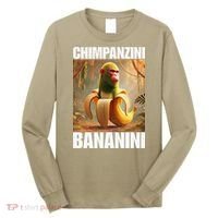 Chimpanzini Bananini - Italian Brainrot Meme Gift Long Sleeve Shirt thumb 0