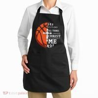 Christian Basketball I Can Do All Things Through Christ Apron thumb 2