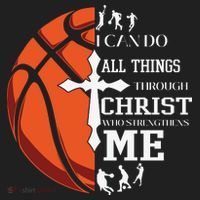 Christian Basketball I Can Do All Things Through Christ Beanie thumb 2