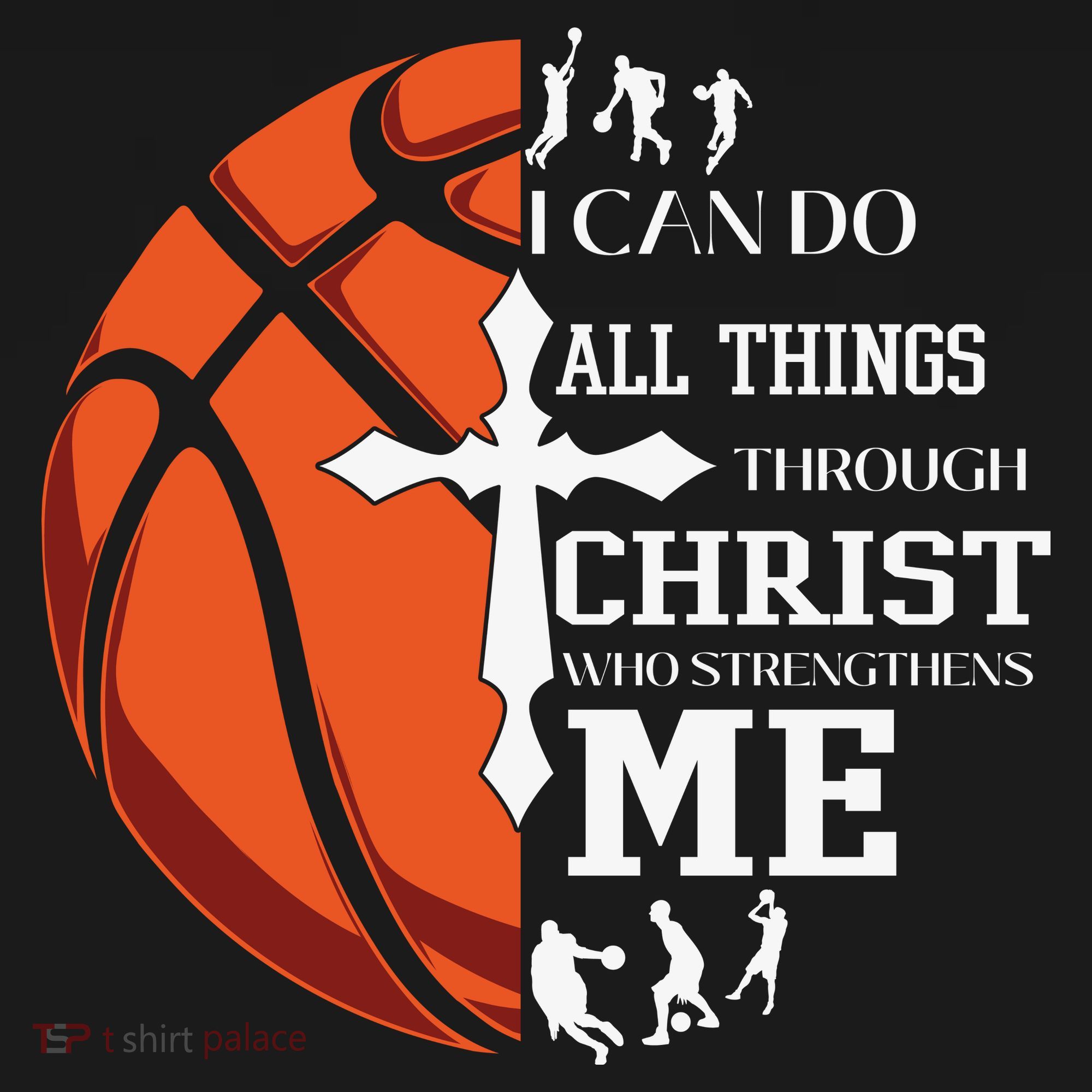 Christian Basketball I Can Do All Things Through Christ Coaster