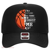 Christian Basketball I Can Do All Things Through Christ Hat thumb 0