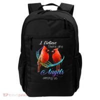 Cardinal Bird I Believe There Are Angels Among Us Backpack thumb 0