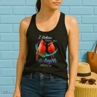 Cardinal Bird I Believe There Are Angels Among Us Women's Tank Top thumb 2
