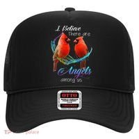 Cardinal Bird I Believe There Are Angels Among Us Hat thumb 0