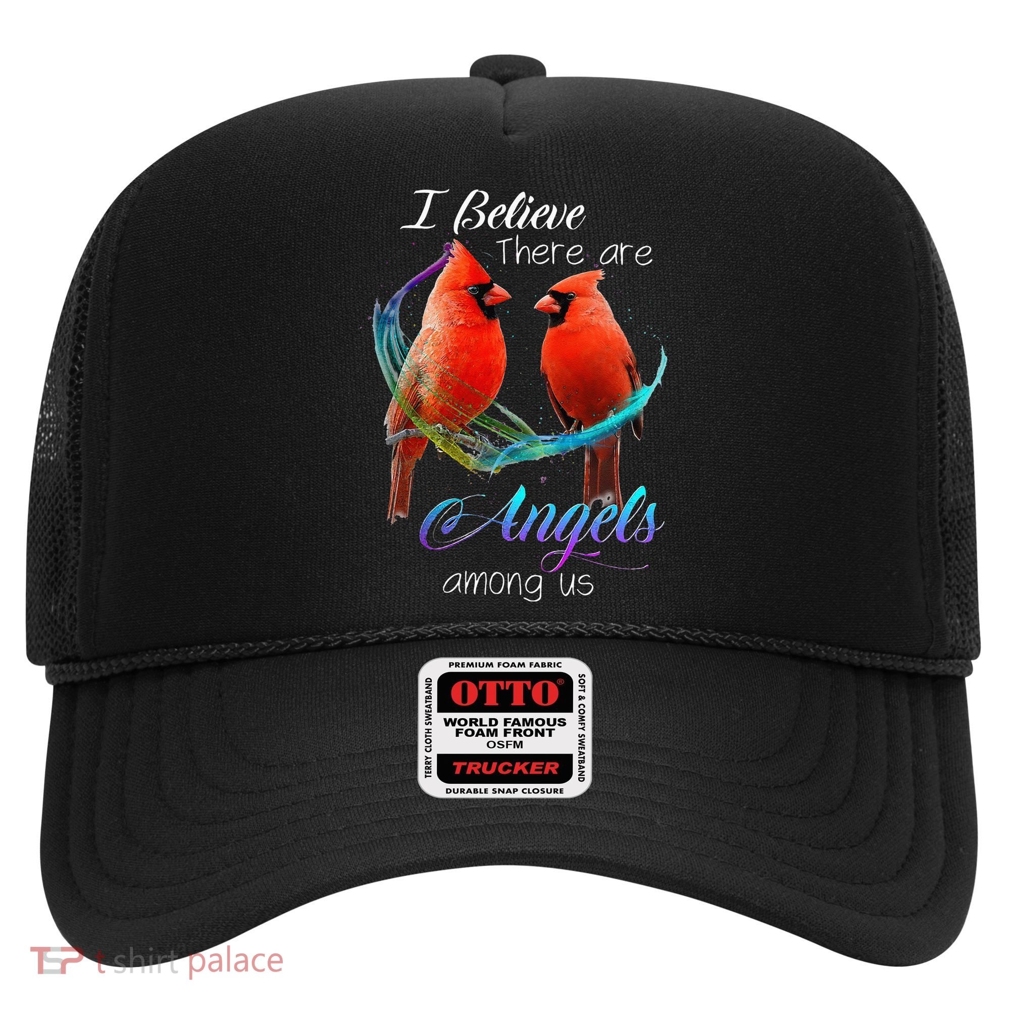 Cardinal Bird I Believe There Are Angels Among Us Hat