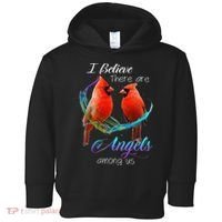 Cardinal Bird I Believe There Are Angels Among Us Toddler Hoodie thumb 0