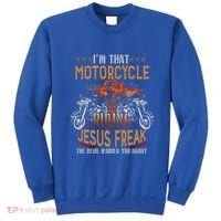 Christian Biker Im That Motorcycle Riding Jesus Freak Faith (2) Sweatshirt thumb 0