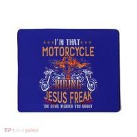 Christian Biker Im That Motorcycle Riding Jesus Freak Faith (2) Mousepad thumb 0