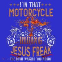 Christian Biker Im That Motorcycle Riding Jesus Freak Faith (2) Mousepad thumb 1