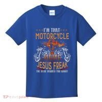 Christian Biker Im That Motorcycle Riding Jesus Freak Faith (2) Kids T-Shirt thumb 0