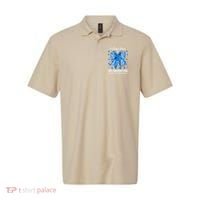 Coquette Bow I Wear Blue For My Daughter Child Abuse Polo thumb 0