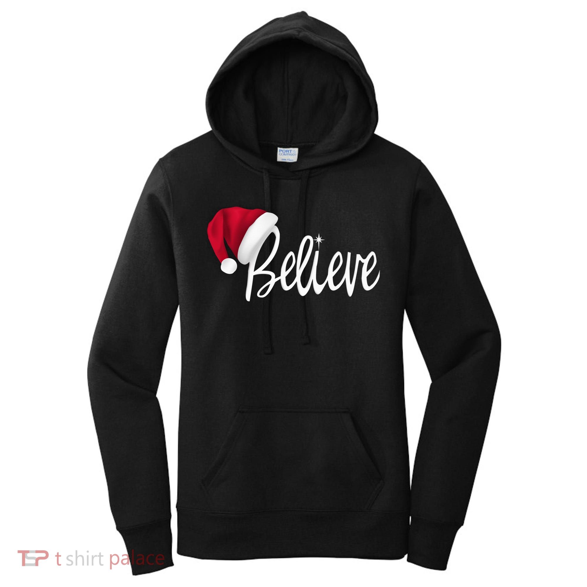 Christmas - Believe in Santa Claus Shirt Women's Hoodie