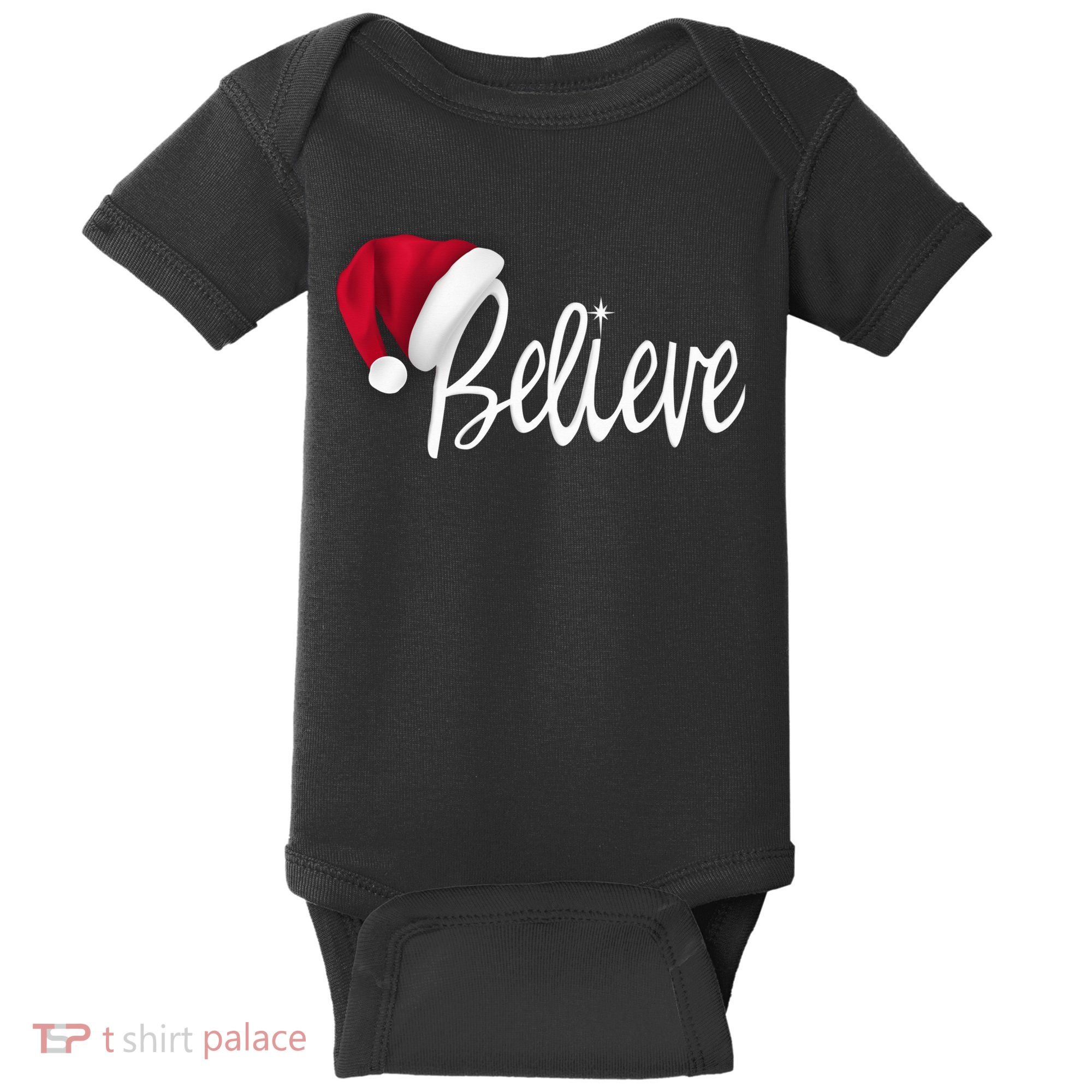 Christmas - Believe in Santa Claus Shirt Baby Bodysuit