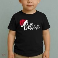 Christmas - Believe in Santa Claus Shirt Toddler T-Shirt thumb 2