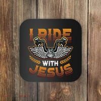 Christian Biker I'm That Motorcycle Riding Jesus Freak Faith Coaster thumb 0