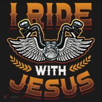 Christian Biker I'm That Motorcycle Riding Jesus Freak Faith Polo thumb 3
