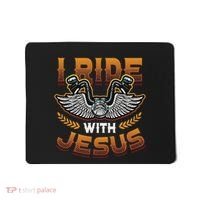 Christian Biker I'm That Motorcycle Riding Jesus Freak Faith Mousepad thumb 0