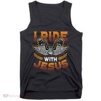 Christian Biker I'm That Motorcycle Riding Jesus Freak Faith Tank Top thumb 0