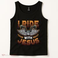 Christian Biker I'm That Motorcycle Riding Jesus Freak Faith Tank Top thumb 2