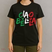 Ciao Bella Italy Flag Shirts Gift For Italians T-Shirt thumb 4