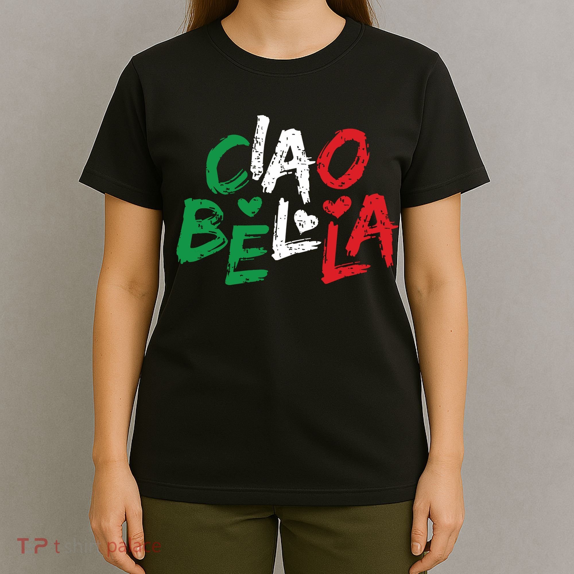 Ciao Bella Italy Flag Shirts Gift For Italians T-Shirt