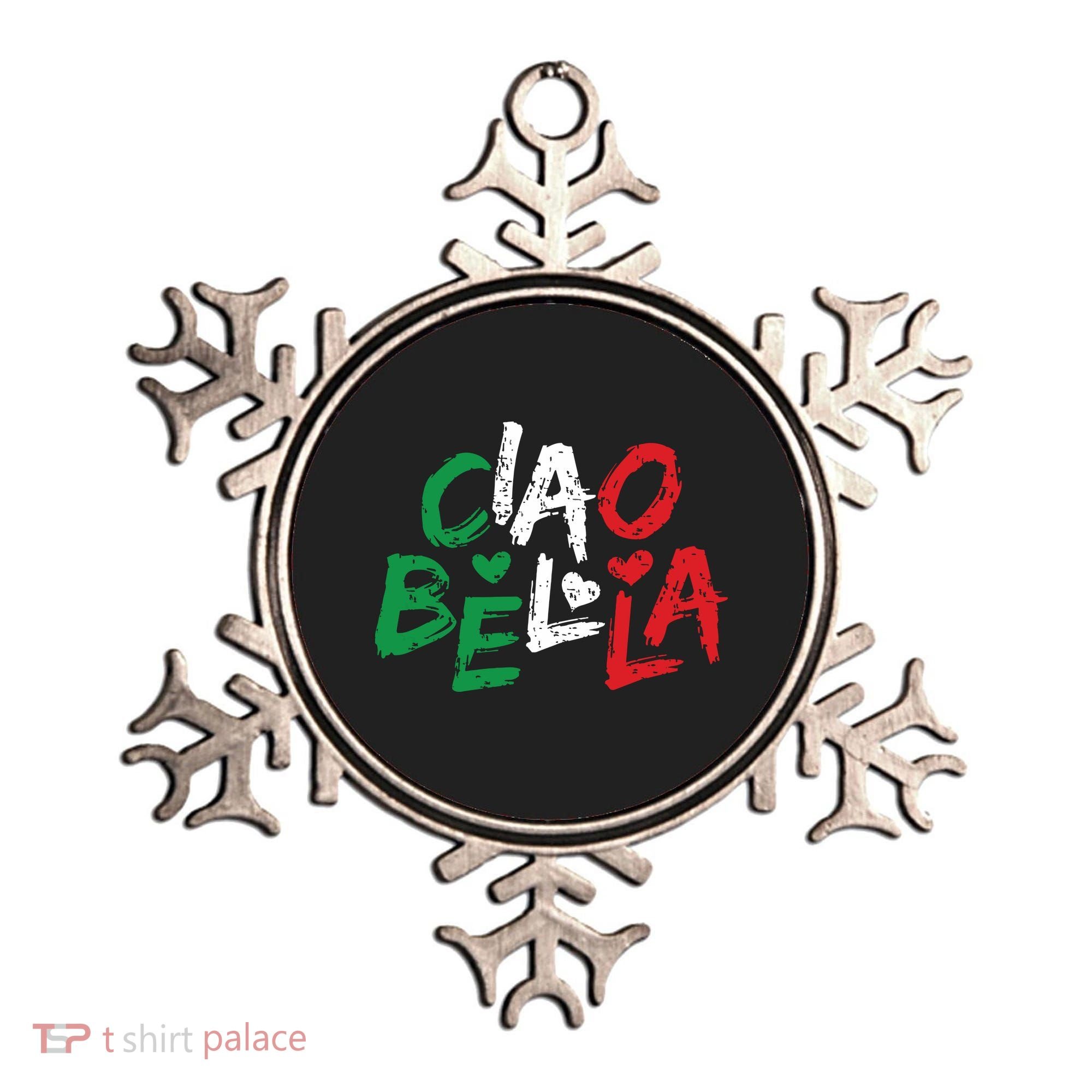 Ciao Bella Italy Flag Shirts Gift For Italians Ornament
