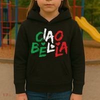 Ciao Bella Italy Flag Shirts Gift For Italians Kids Hoodie thumb 3