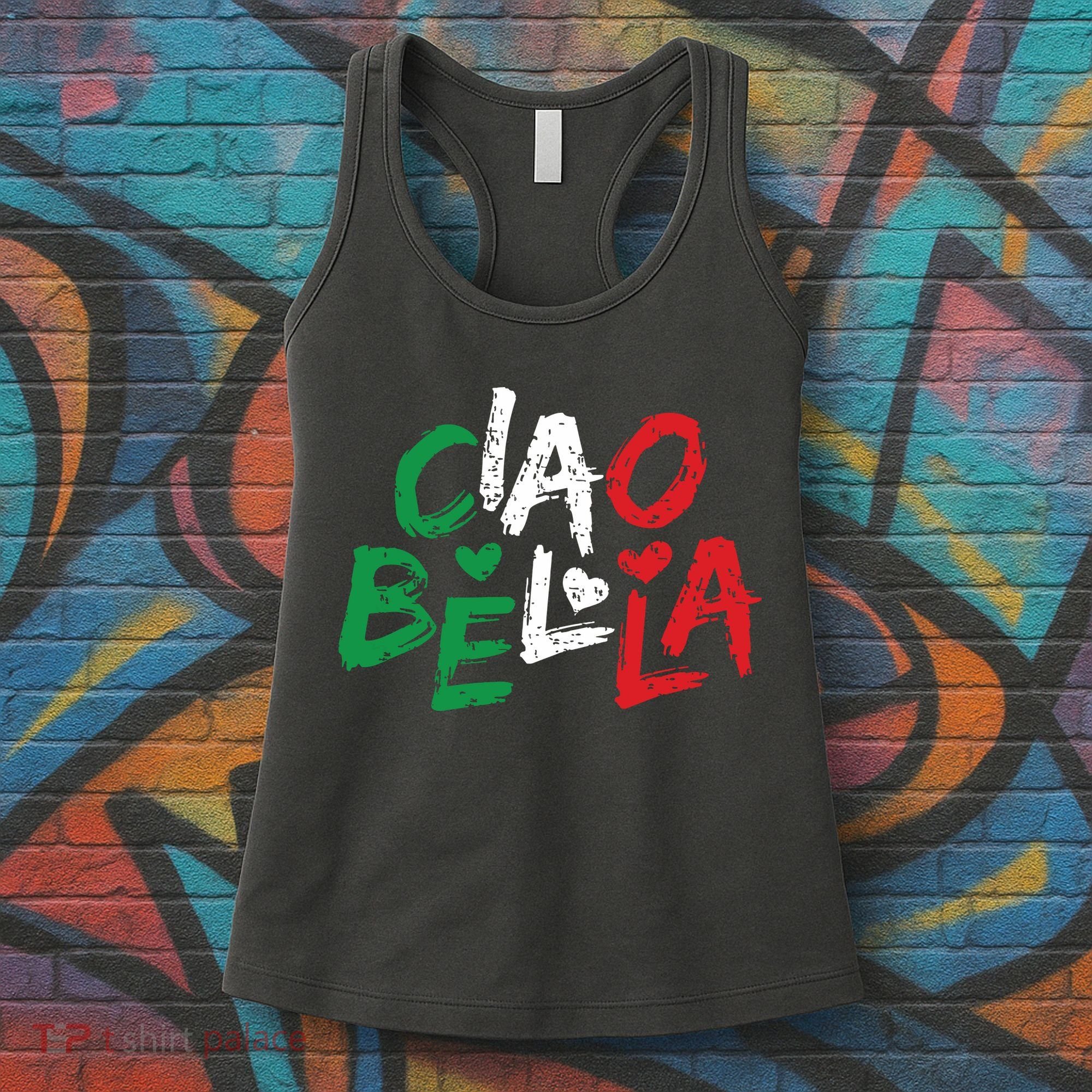 Ciao Bella Italy Flag Shirts Gift For Italians Women's Tank Top