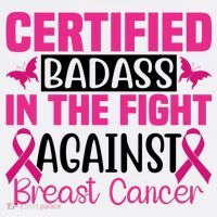 Certified Badass In The Fight Against Breast Cancer Pink Ribbon Women's Tank Top thumb 5
