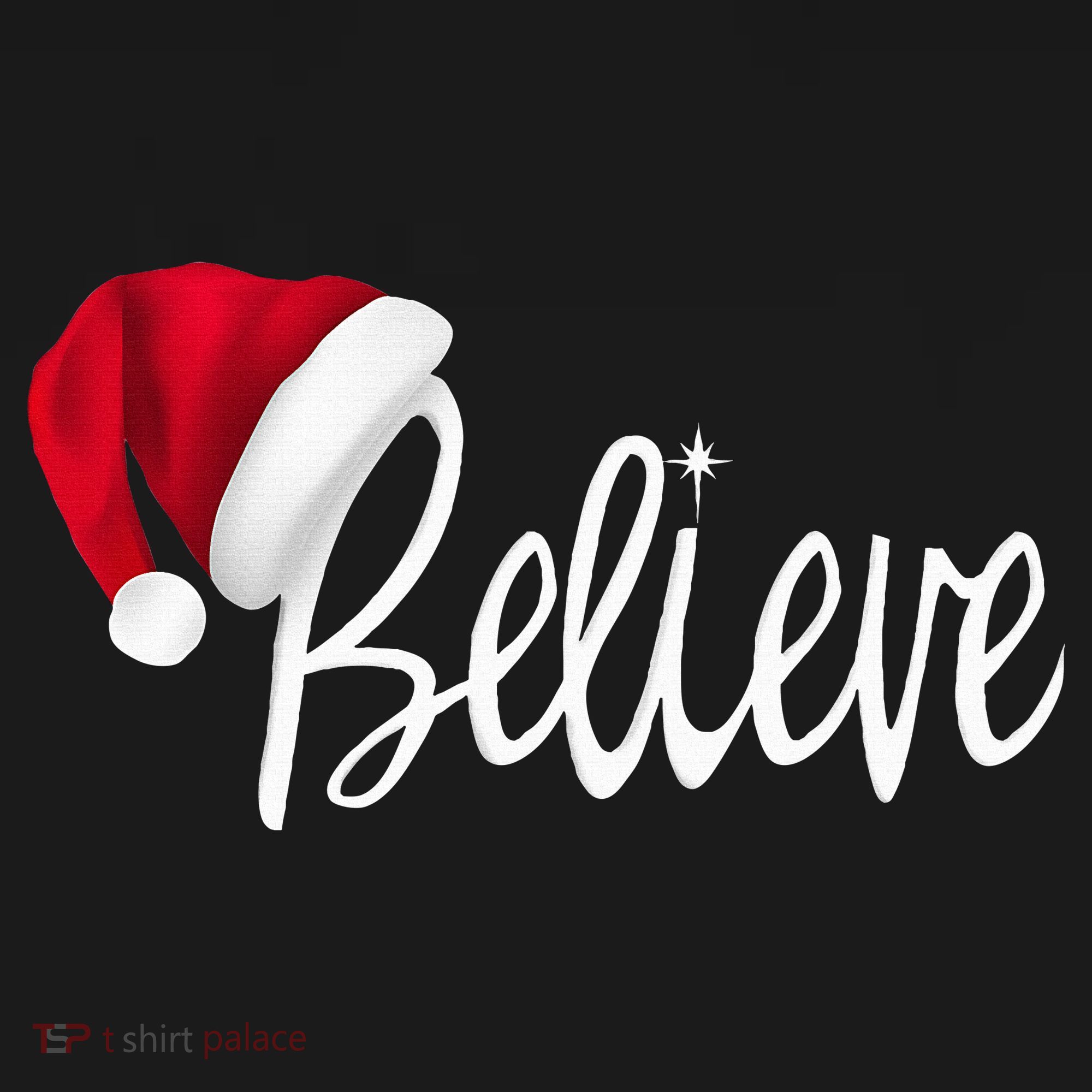 Christmas Believe In Santa Claus Baby Bodysuit