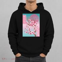 Cherry Blossom Japanese Sakura Vaporwave Aesthetic Hoodie thumb 0
