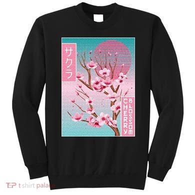 Cherry Blossom Japanese Sakura Vaporwave Aesthetic Sweatshirt