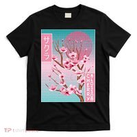 Cherry Blossom Japanese Sakura Vaporwave Aesthetic T-Shirt thumb 0