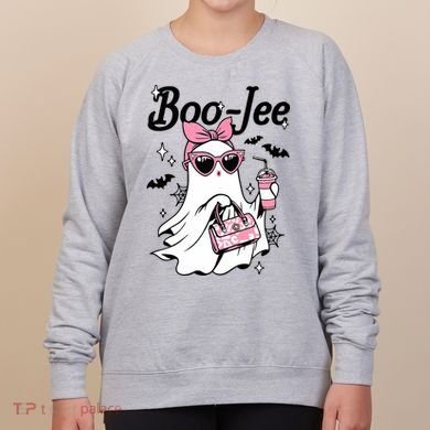 Cute Boo Jee Ghost Halloween Bandana Ghost Coffee Women's Sweatshirt