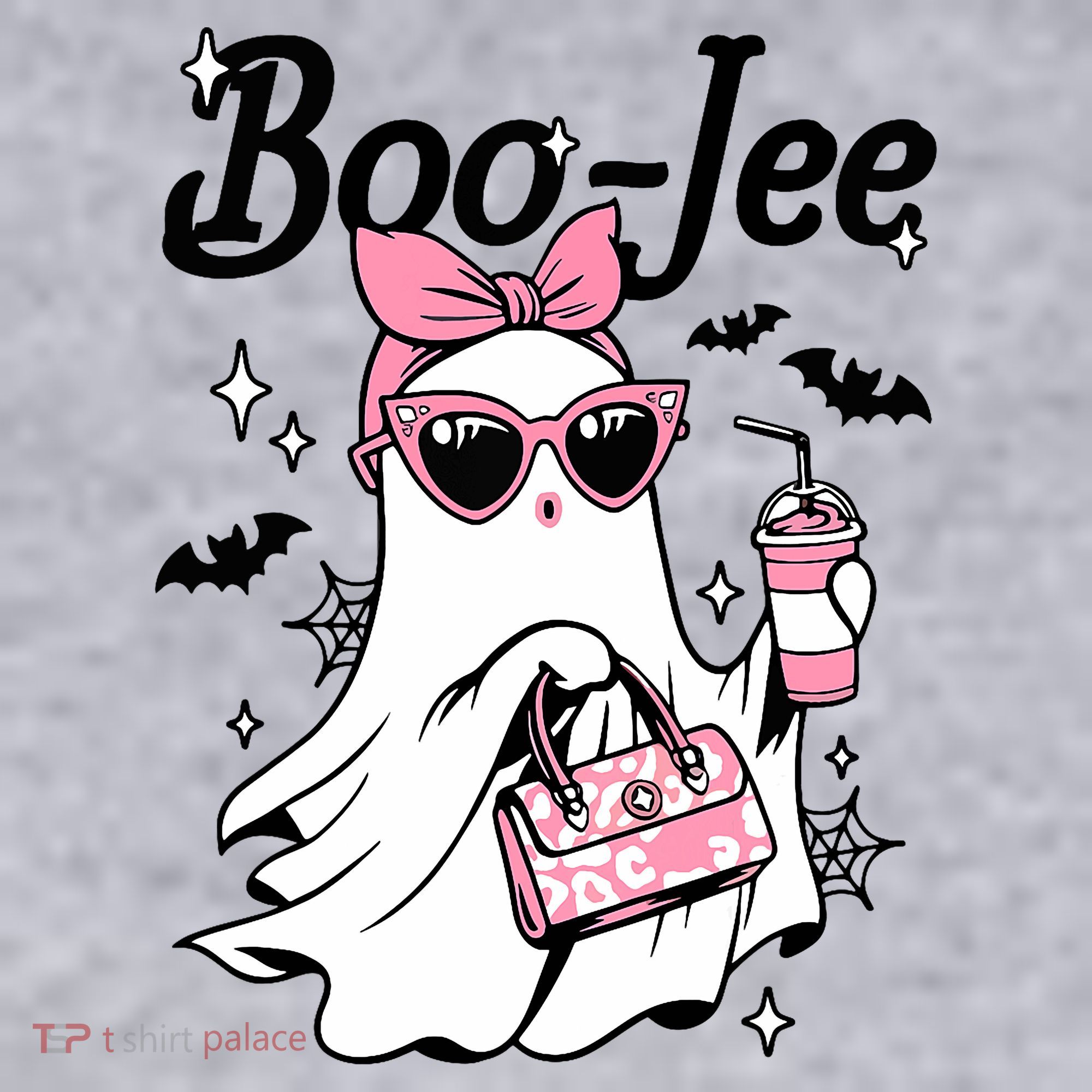 Cute Boo Jee Ghost Halloween Bandana Ghost Coffee Women's Sweatshirt