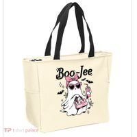 Cute Boo Jee Ghost Halloween Bandana Ghost Coffee Tote Bag thumb 2