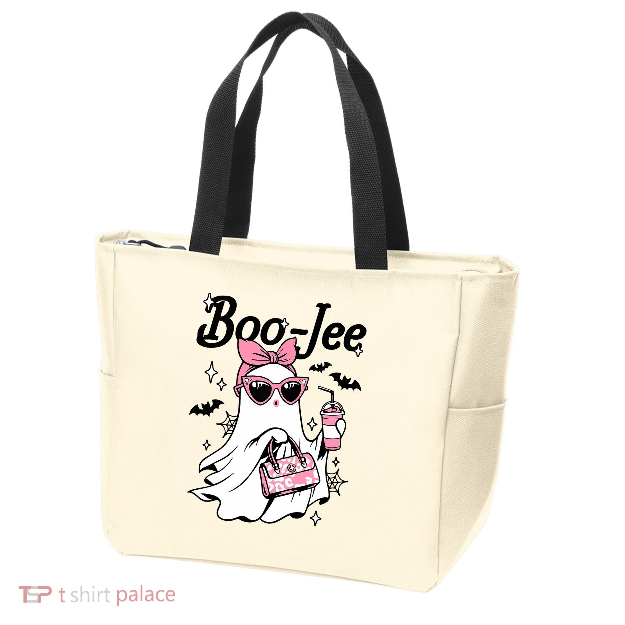 Cute Boo Jee Ghost Halloween Bandana Ghost Coffee Tote Bag